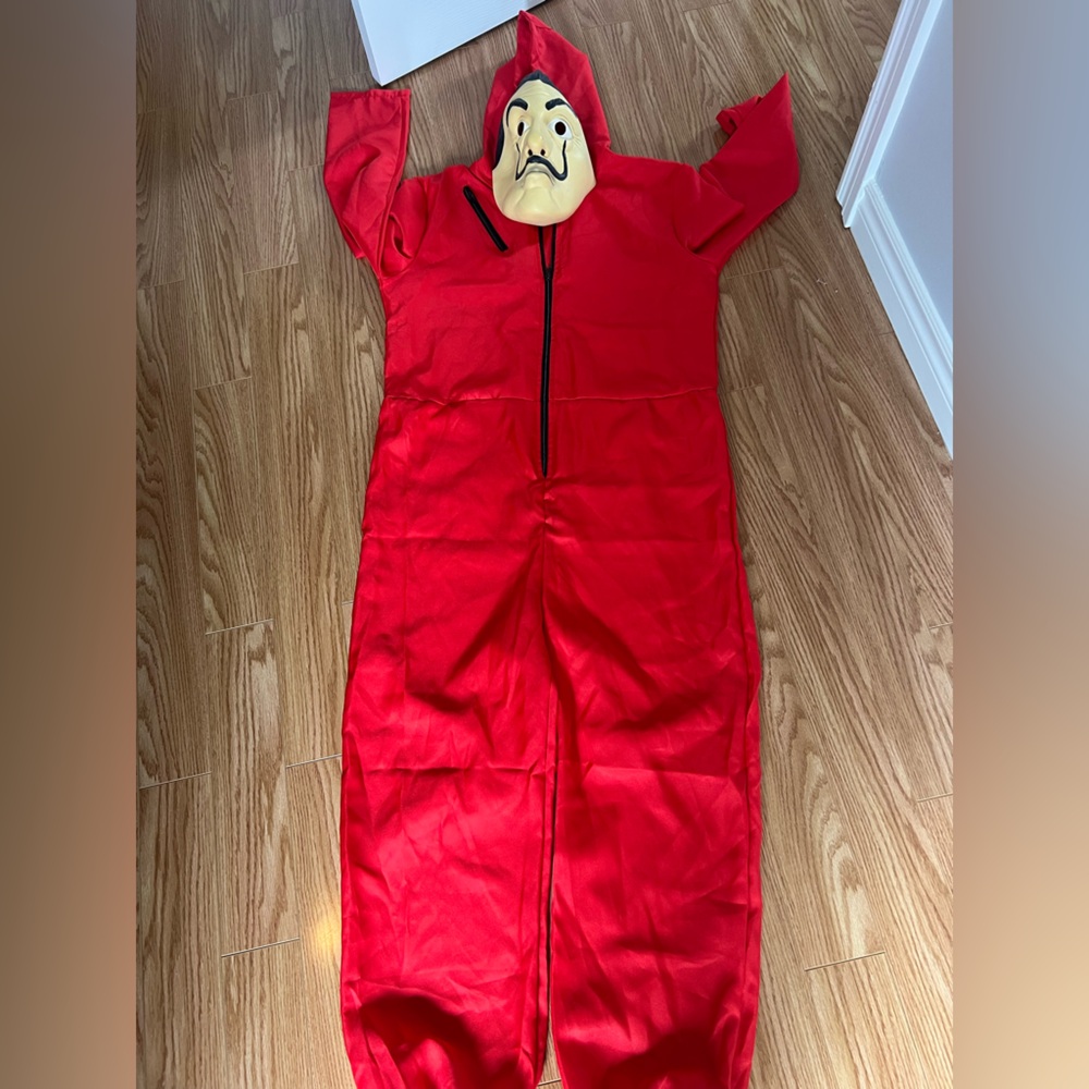 Money Heist robber Halloween costume men size